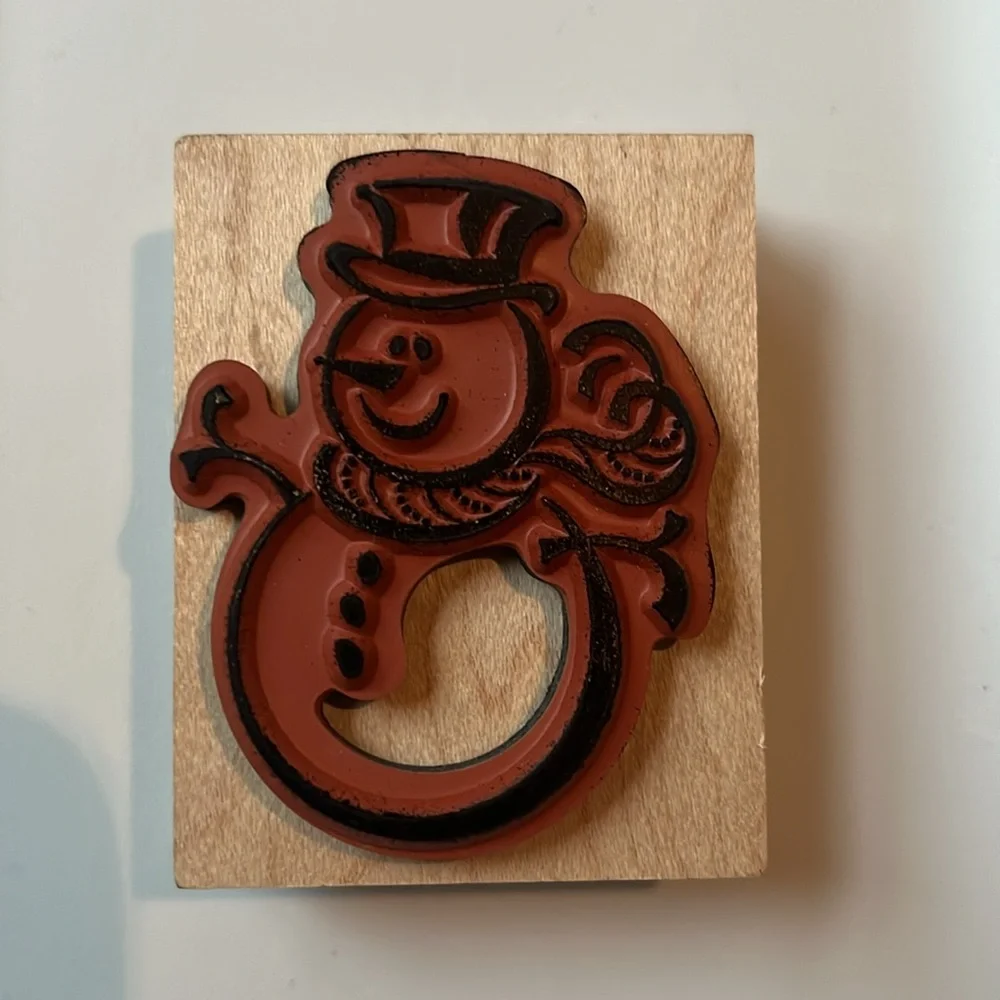 Inkadinkado Snowman Rubber Stamp